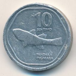 Филиппины 10 сентимо 1990 год - Франсиско Бальтасар. Карликовая пандака