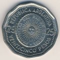 Аргентина 25 песо 1965 год