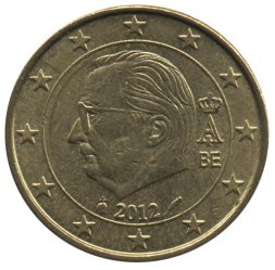 Бельгия 10 евроцентов 2012 год - Король Альберт II
