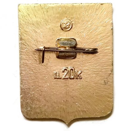 Значок Саранск. Мордовия. Герб. Серия &quot;Лебедь в круге&quot;