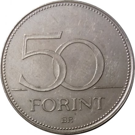 Венгрия 50 форинтов 2019 год - Сокол