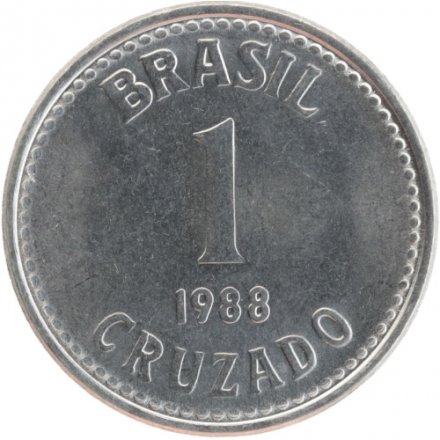 Бразилия 1 крузадо 1988 год