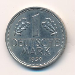 Монета ФРГ 1 марка 1950 год (G)