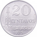 Бразилия 20 сентаво 1975 год