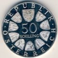 Австрия 50 шиллингов 1974 год - 50 лет Австрийскому радио (Proof)