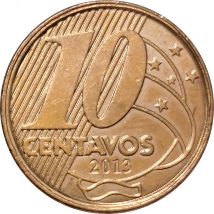 Бразилия 10 сентаво 2013 год - Педру I