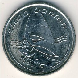 Остров Мэн 5 пенсов 1988 год