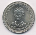 Остров Мэн 1 крона 1985 год - Королева-мать