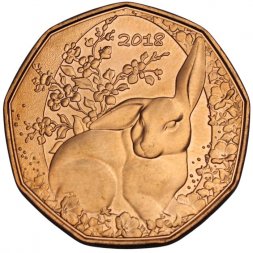 Австрия 5 евро 2018 год - Пасхальный заяц