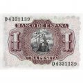 Испания 1 песета 1953 год - Альваро де Базан - UNC