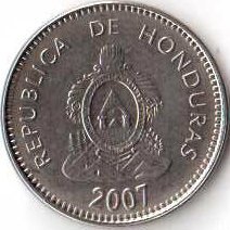 Гондурас 20 сентаво 2007 год