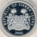 Сьерра-Леоне 10 долларов 2006 год - Динозавры. Трицератопс