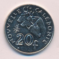 Новая Каледония 20 франков 2004 год
