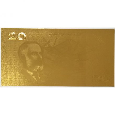 Сувенирная банкнота Австралия 20 долларов 1992 год (золотые) - UNC