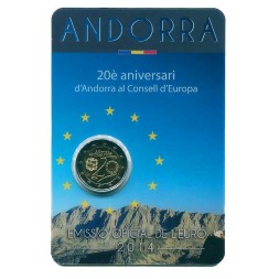 Андорра 2 евро 2014 год - Вступление Андорры в совет ЕС