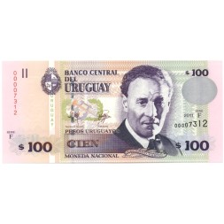 Уругвай 100 песо 2011 год - UNC