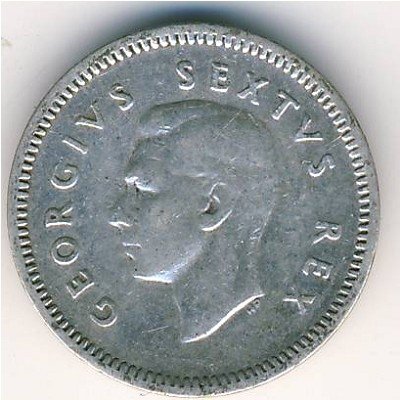 ЮАР 3 пенса 1950 год