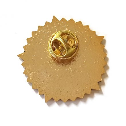 Значок Профсоюз радиозавода имени А.С. Попова. За заслуги (на цанге)