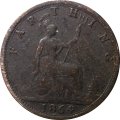 Великобритания 1 фартинг 1864 год