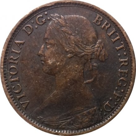 Великобритания 1 фартинг 1864 год