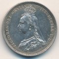 Великобритания 1 шиллинг 1888 год