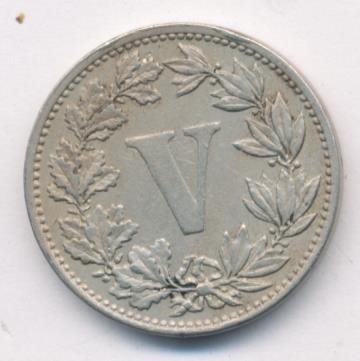 Мексика 5 сентаво 1882 год
