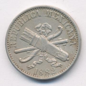 Мексика 5 сентаво 1882 год