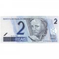 Бразилия 2 реала 2003 год - Скульптура &quot;Республика&quot;. Бисса UNC