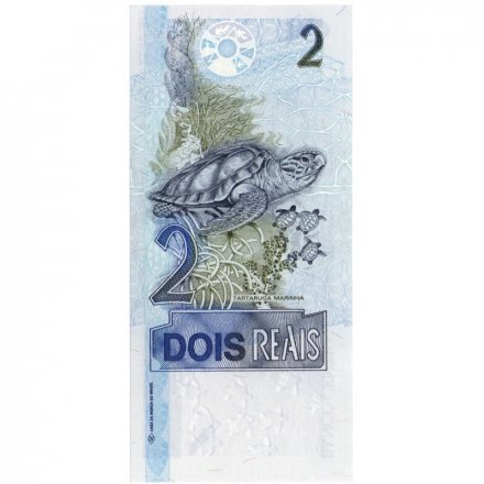 Бразилия 2 реала 2003 год - Скульптура &quot;Республика&quot;. Бисса UNC