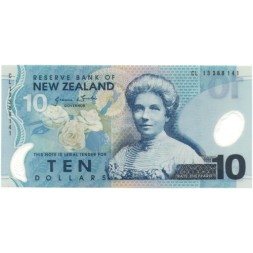 Новая Зеландия 10 долларов 2013 год - Кейт Шеппард UNC