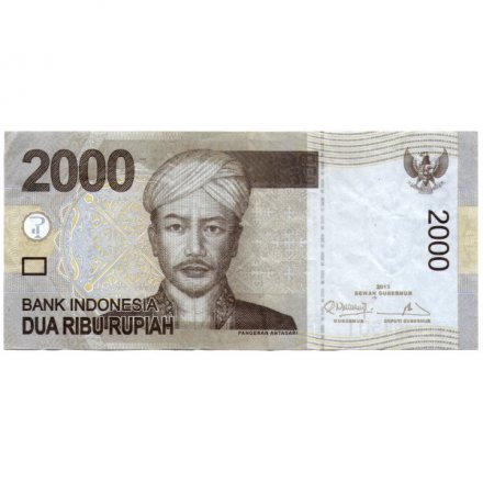 Индонезия 2000 рупий 2013 год - Принц Пангеран Антасари. Традиционный танец Даяк - VF