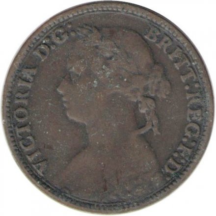 Великобритания 1 фартинг 1879 год