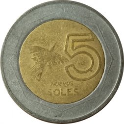 Перу 5 новых солей 1994 год