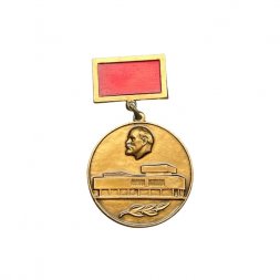 Значок Строитель Ленинского мемориального комплекса. 1967-1970 г. Ульяновск