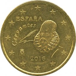 Испания 50 евроцентов 2016 год
