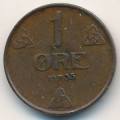 Норвегия 1 эре 1935 год - Король Хокон VII