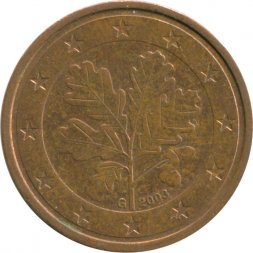 Германия 2 евроцента 2003 год (G)