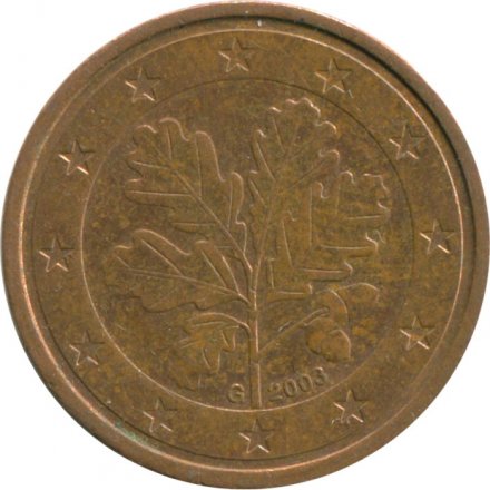 Германия 2 евроцента 2003 год (G)