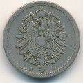 Германия 5 пфеннигов 1888 год