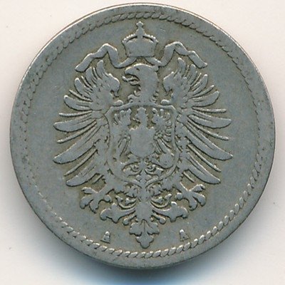 Германия 5 пфеннигов 1888 год