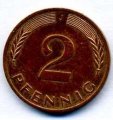 ФРГ 2 пфеннига 1982 год (J)