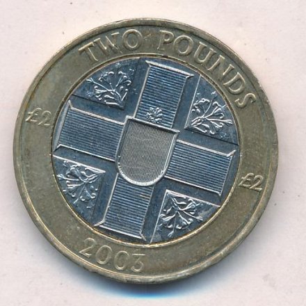Гернси 2 фунта 2003 год