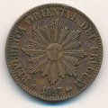 Уругвай 5 сентесимо 1857 год