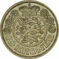 Дания 10 крон 2002 год - Королева Маргрете II