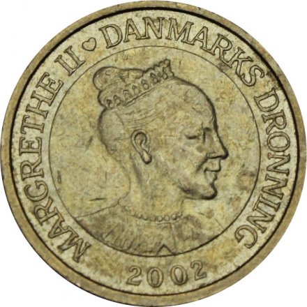 Дания 10 крон 2002 год - Королева Маргрете II