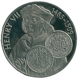 Фолклендские острова 50 пенсов 2001 год - История монет Великобритании. Генрих VII