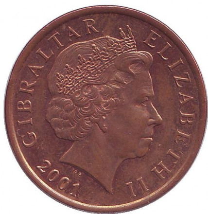 Гибралтар 2 пенса 2001 год - Маяк (AA)