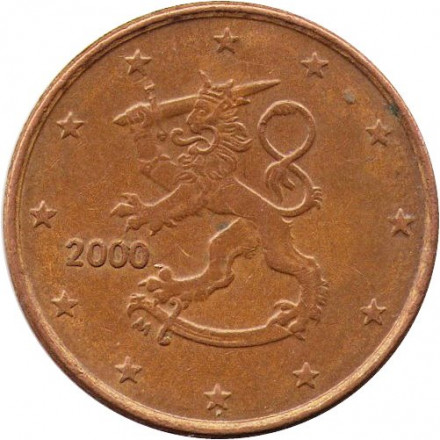 Финляндия 5 евроцентов 2000 год