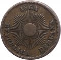 Перу 1 сентаво 1864 год