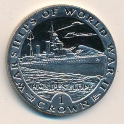 Гибралтар 1 крона 1993 год